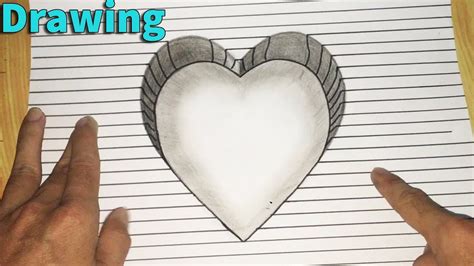 How To Draw A 3d Hole Heart Shape Diy At Home Life Hacks Mrravy