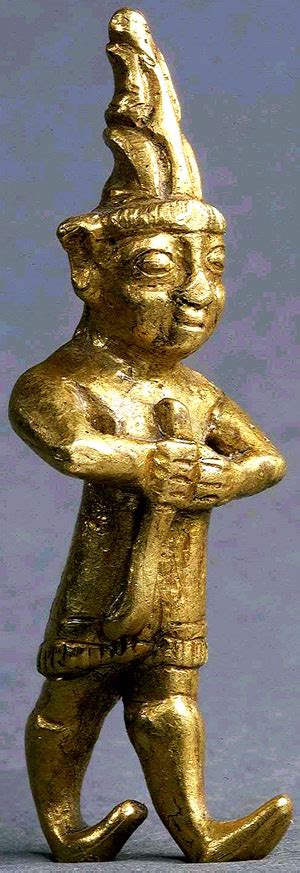 The land of the gods that they were turning away from was an enormous new city in the barbarian plains, located where the church of the highland wargod once was. Hittite God - Gold Figurine (Bible History Online)