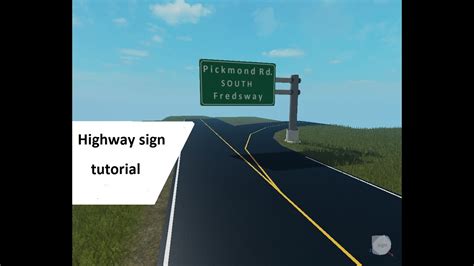 How To Make Highway Exit Signs Youtube
