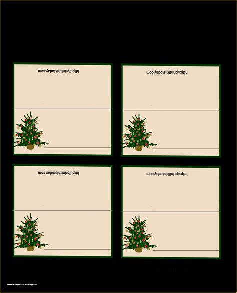 Free Printable Christmas Table Place Cards Template Of Place Cards