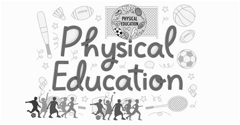 Physical Education Subject School Sport Icons Clipart