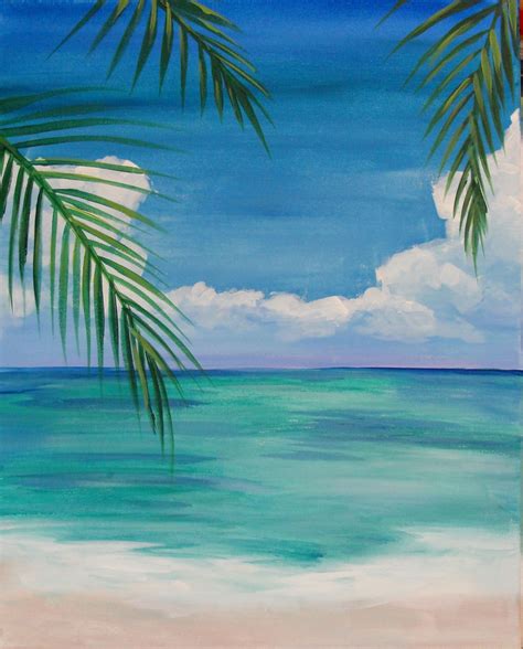 Image Result For Easy Beach Paintings For Beginners Painting In
