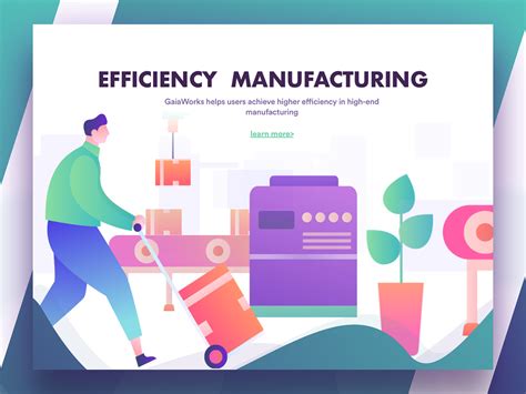 Illustration Homepage Of Efficiency Manufacturing By Erics For Radesign