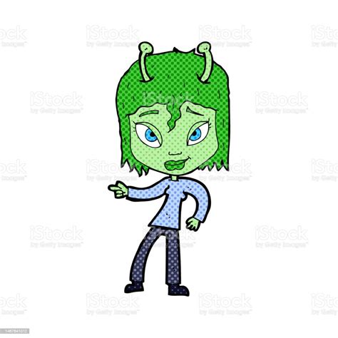 Cartoon Alien Woman Stock Illustration Download Image Now Adult