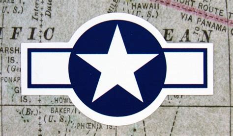 Usa Wwii Aircraft Insignia Vinyl Sticker