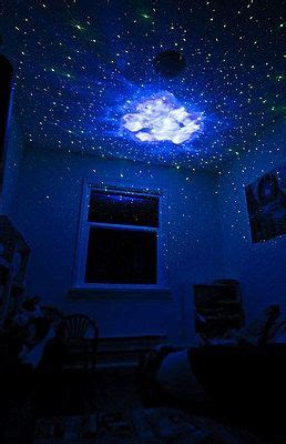 Babies can be lulled to sleep. Stars on the ceiling, created by the Laser Stars Projector ...