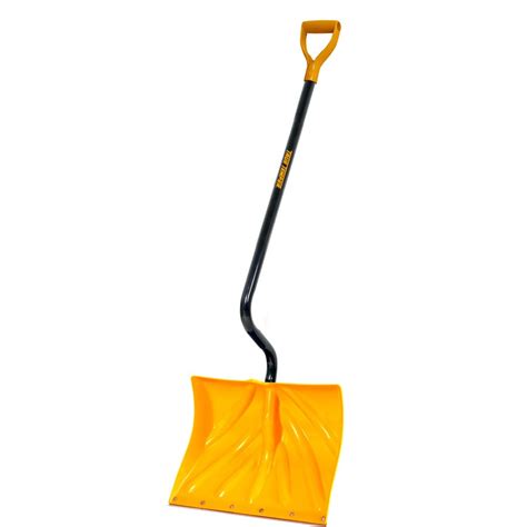 True Temper 18 In Poly Snow Shovel With 38 In Steel Handle At