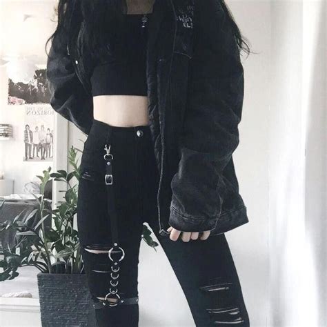 Aesthetic Korean Style Edgy Black Clothes Aesthetic Goimages Stop