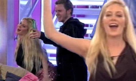 Celebrity Big Brother 2013 Heidi Montag Gives Her Husband Spencer A Lap Dance In Tiny Pink