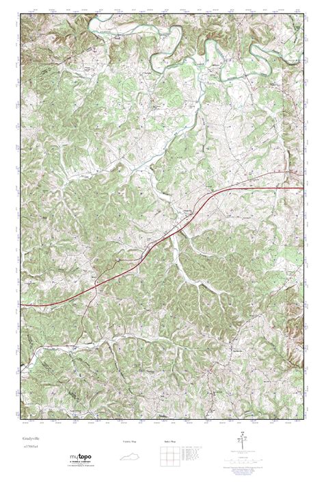 Mytopo Gradyville Kentucky Usgs Quad Topo Map