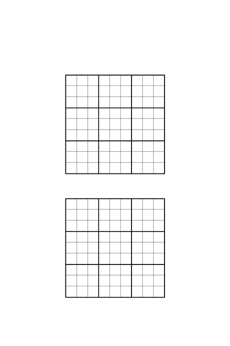 Printable Blank Sudoku Grid Sudoku Puzzles Printable