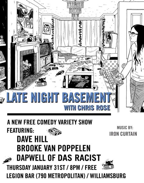 Free Late Night Basement Show W Chris Rose At Legion Bar Broke Ass