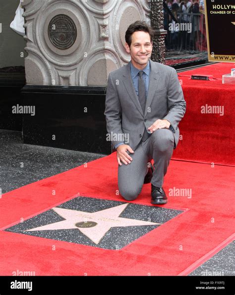 Paul Rudd Honored With A Star On The Hollywood Walk Of Fame Featuring