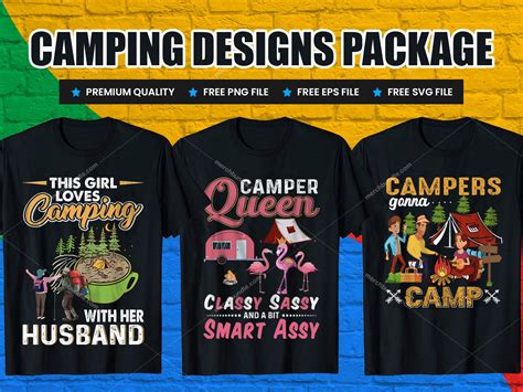 Camping T Shirts Design Camping T Shirts Design