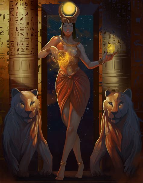 Artstation Hathor Raul Maldonado Egyptian Goddess Art Greek Goddess Art Ancient Egypt Art