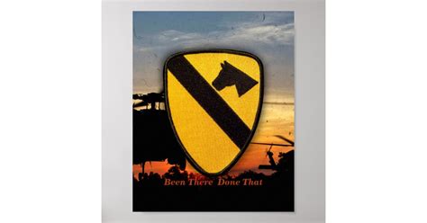 1st 7th Cavalry Air Cav Vetereans Vets Patch Poster