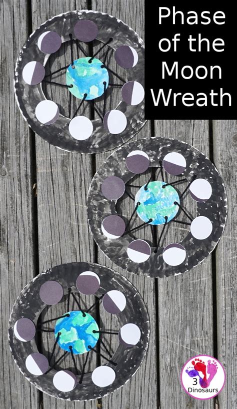 Easy To Make Phases Of The Moon Wreath 3 Dinosaurs