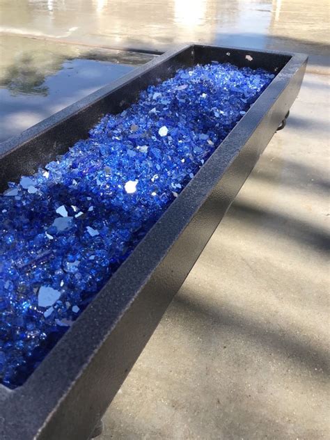 Blue Glass Rocks For Fire Pit Glass Designs