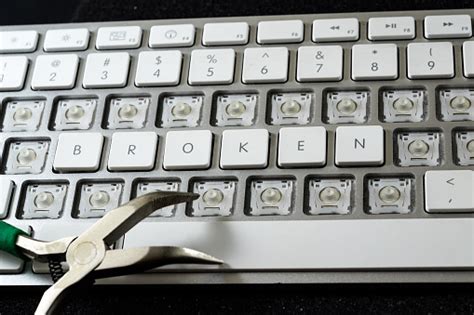 Broken Keyboard Stock Photo Download Image Now Broken Computer