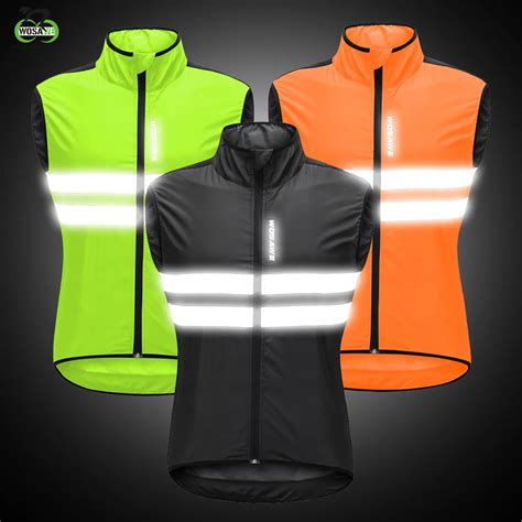 Wosawe High Visibility Cycling Vest Reflective Mtb Sleeveless Windproof