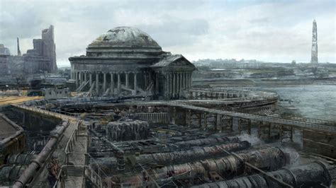 Wallpaper Temple Video Games Apocalyptic Concept Art Fallout 3