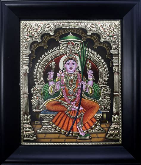 Goddess Rajarajeshwari Framed Exotic India Art