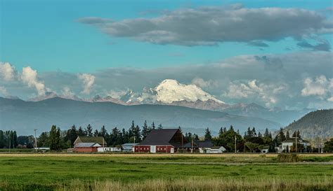 Mount Baker And Skagit Farmland Photograph By Marv Vandehey Pixels