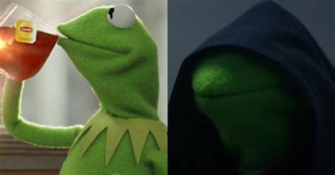 Meme Vs Meme Evil Kermit Vs But Thats None Of My Business