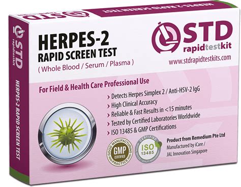 Herpes 2 Hsv 2 Rapid Home Test Kit
