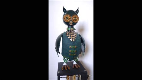 Owl Automata Toy Vintage Meccano Youtube