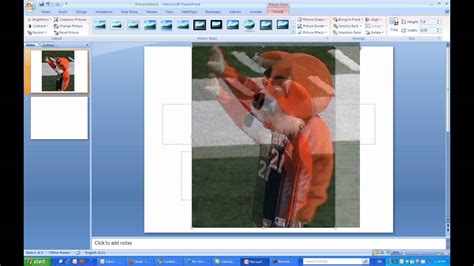 Inserting An Image As The Background In Microsoft Powerpoint 2007 Youtube