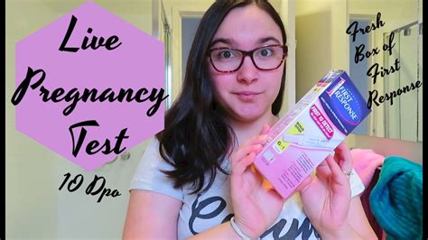 Live Pregnancy Test At 10 Dpo Fresh Box Of First Response Pregnancy