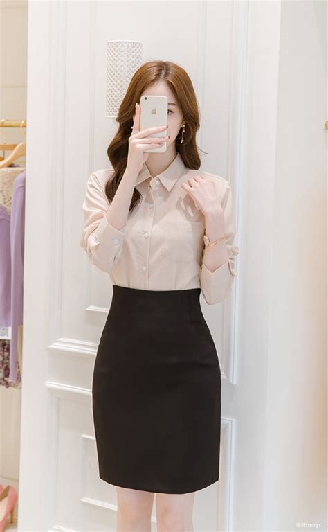 Korean Fashion Style 2019 Trends Stylish Work Outfits Pencil Skirt