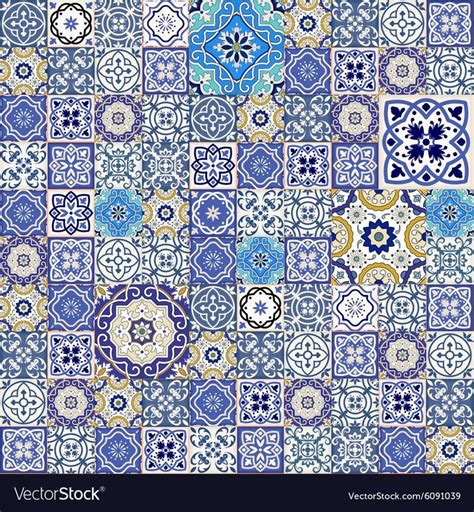 Seamless Moroccan Tiles Royalty Free Vector Image Aff Tiles