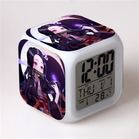 Demon Slayer Nezuko Anime Colorful Alarm Clock Sleep Student 【オープニング