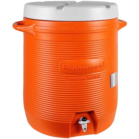 Rubbermaid 10 Gallon Cooler Insulated Orange