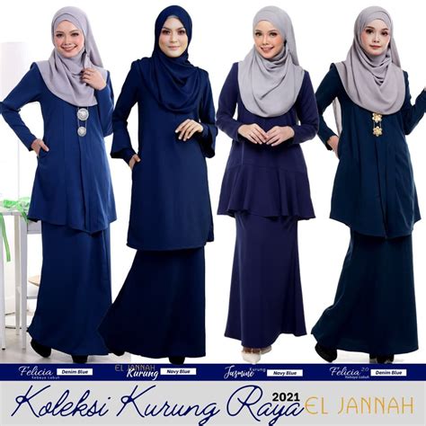 Padanan Baju Navy Blue Tudung Warna Apa Serlahkan Gaya Baju Raya Dengan Padanan Warna Hijab