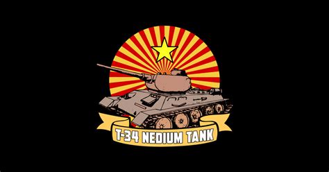 T 34 Medium Tank T34 Tank Sticker Teepublic
