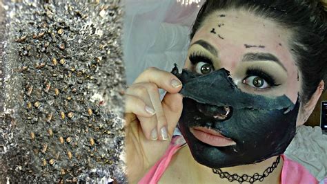 diy charcoal blackhead peel off mask actually works substitutions beautybyjosiek youtube