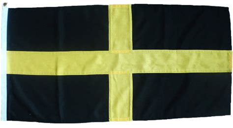 Saint David St Flag Sewn Wales Welsh Cross Yellow Stitched Mod Approved