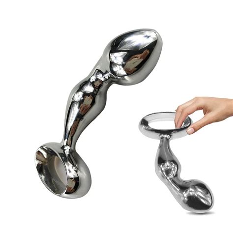Anal Sex Toys G Toy Chrome Plated Metal Anal Hook Butt Plug Dildo Anal