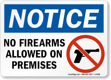 Concealed Carry Signs - Prohibit Firearms from Your ...