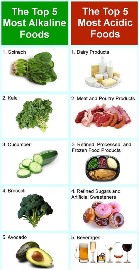 Most fruits, vegetables, soybeans and tofu, and some nuts, seeds, peas, beans, and legumes. Top 5 #Alkaline & #Acidic Food | Most acidic foods, Acidic foods, Alkaline foods