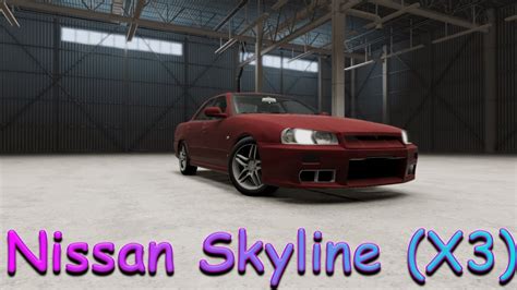 Nissan Skylinex3 Beamng Drive789 Youtube