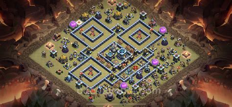 Best War Base Th13 With Link Anti 3 Stars Anti Air Electro Dragon