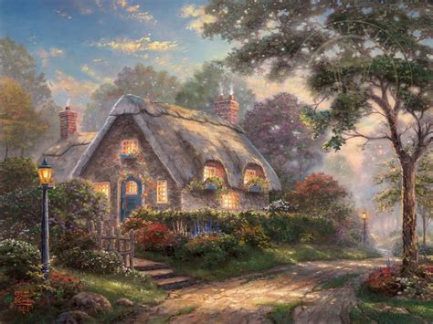 Thomas Kinkade Paintings Cottage