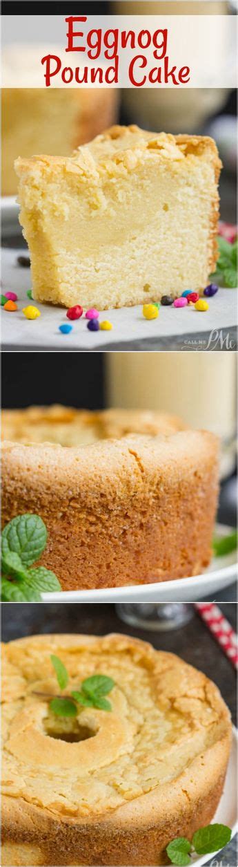 How to make easy egg nog pound cake. Eggnog Pound Cake https://www.callmepmc.com/eggnog-pound-cake/ | Eggnog pound cake recipe, Pound ...