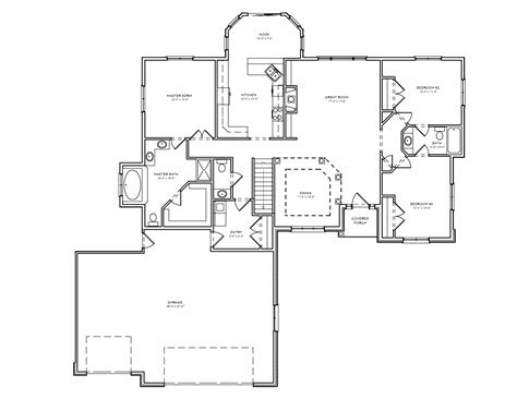 The best garage apartment floor plans. 3-Bedroom Ranch Floor Plans | Split bedroom ranch hosue ...