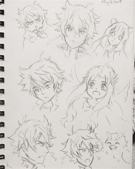 Shield Hero And Party Sketches By Melody In The Air Shieldbro