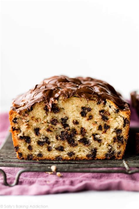 Chocolate Chip Loaf Cake Recipe Video Sally S Baking Addiction